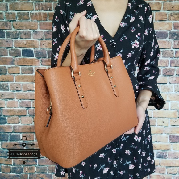 Kate spade evangelie larchmont avenue cognac bag - Picture 7 of 8